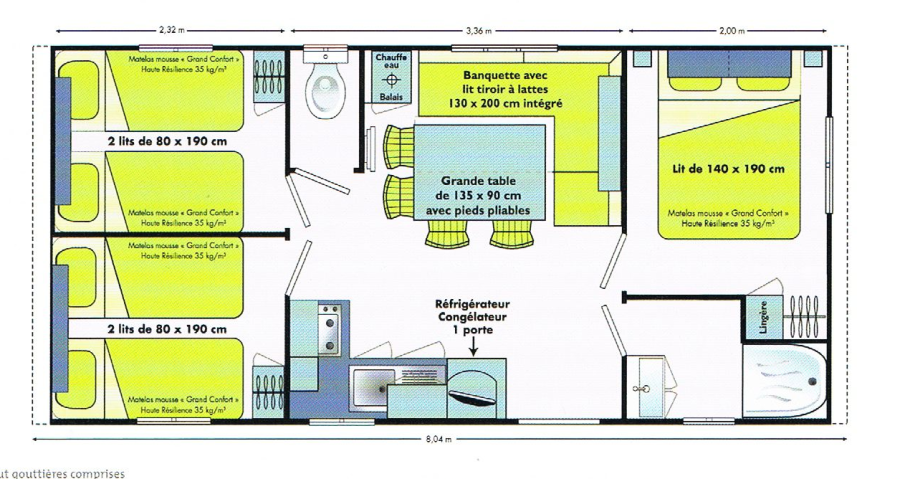 Location mobil home 3 chambres Challans